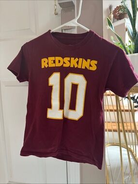 Kids Redskins Number 10 Graphic Tee - Maroon